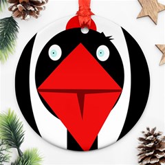 Duck Round Ornament (two Sides) 