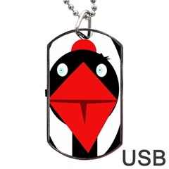 Duck Dog Tag Usb Flash (one Side)