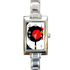 Fat Chicken Rectangle Italian Charm Watch by Valentinaart