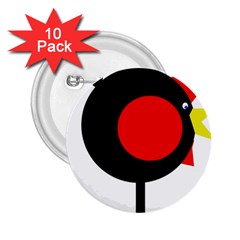 Fat Chicken 2 25  Buttons (10 Pack) 