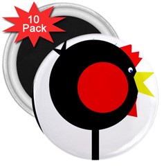 Fat Chicken 3  Magnets (10 Pack) 