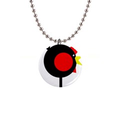 Fat Chicken Button Necklaces by Valentinaart