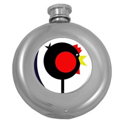 Fat Chicken Round Hip Flask (5 Oz)