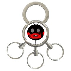 Face 3-ring Key Chains by Valentinaart