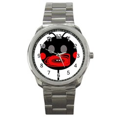 Face Sport Metal Watch by Valentinaart