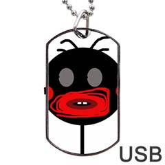 Face Dog Tag Usb Flash (one Side)