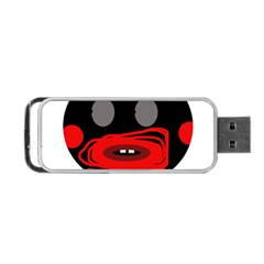 Face Portable Usb Flash (one Side) by Valentinaart