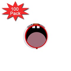 Funny Face 1  Mini Buttons (100 Pack) 