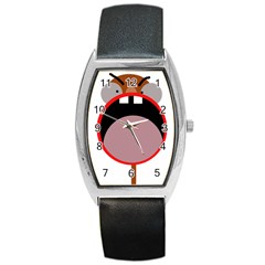 Funny Face Barrel Style Metal Watch by Valentinaart