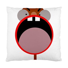 Funny Face Standard Cushion Case (one Side) by Valentinaart