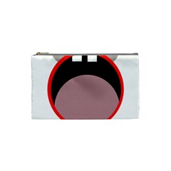 Funny Face Cosmetic Bag (small)  by Valentinaart