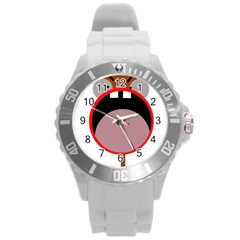 Funny Face Round Plastic Sport Watch (l)