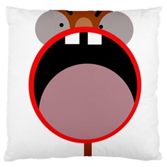 Funny Face Large Cushion Case (two Sides)