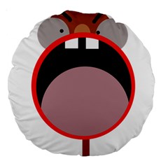 Funny Face Large 18  Premium Round Cushions