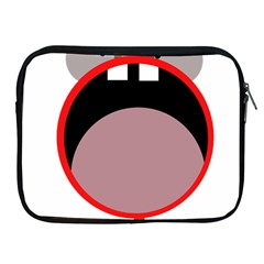 Funny Face Apple Ipad 2/3/4 Zipper Cases by Valentinaart