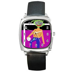 Goalkeeper Square Metal Watch