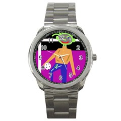 Goalkeeper Sport Metal Watch by Valentinaart