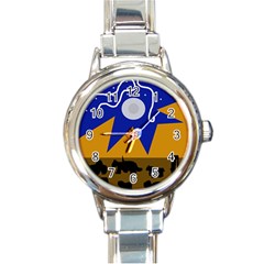 Decorative Abstraction Round Italian Charm Watch