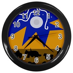 Decorative Abstraction Wall Clocks (black)