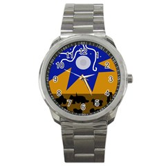 Decorative Abstraction Sport Metal Watch