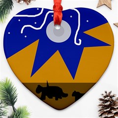 Decorative Abstraction Heart Ornament (2 Sides)