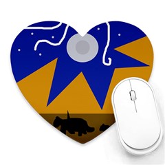 Decorative Abstraction Heart Mousepads