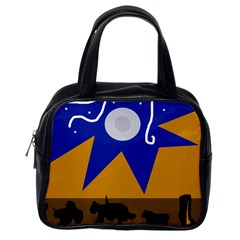 Decorative Abstraction Classic Handbags (one Side) by Valentinaart