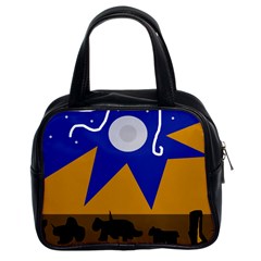 Decorative Abstraction Classic Handbags (2 Sides)