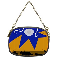 Decorative Abstraction Chain Purses (one Side) 