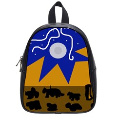 Decorative Abstraction School Bags (small) 