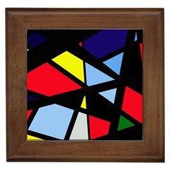 Colorful Geomeric Desing Framed Tiles