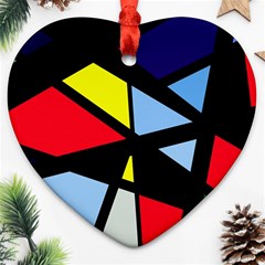 Colorful Geomeric Desing Ornament (heart) 