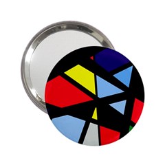 Colorful Geomeric Desing 2 25  Handbag Mirrors