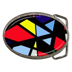 Colorful Geomeric Desing Belt Buckles