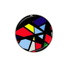 Colorful Geomeric Desing Hat Clip Ball Marker (4 Pack)