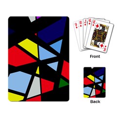 Colorful Geomeric Desing Playing Card by Valentinaart