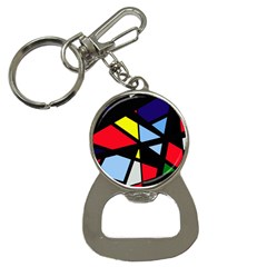 Colorful Geomeric Desing Bottle Opener Key Chains by Valentinaart