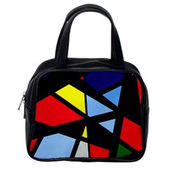 Colorful Geomeric Desing Classic Handbags (one Side) by Valentinaart