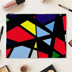 Colorful Geomeric Desing Cosmetic Bag (xl)