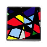 Colorful geomeric desing Memory Card Reader (Square) Front