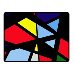 Colorful Geomeric Desing Fleece Blanket (small)