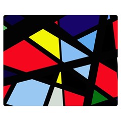 Colorful Geomeric Desing Double Sided Flano Blanket (medium) 