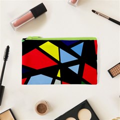 Colorful Geomeric Desing Cosmetic Bag (xs) by Valentinaart