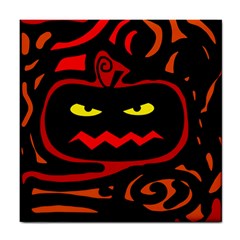 Halloween Pumpkin Tile Coasters