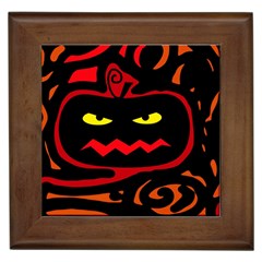 Halloween Pumpkin Framed Tiles