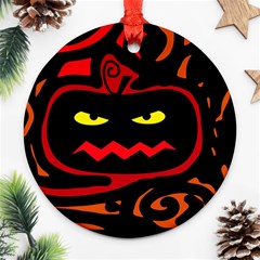 Halloween Pumpkin Ornament (round) 