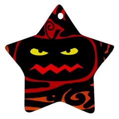 Halloween Pumpkin Ornament (star) 