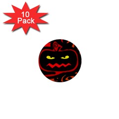 Halloween Pumpkin 1  Mini Buttons (10 Pack)  by Valentinaart