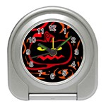 Halloween pumpkin Travel Alarm Clocks Front