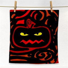 Halloween Pumpkin Face Towel